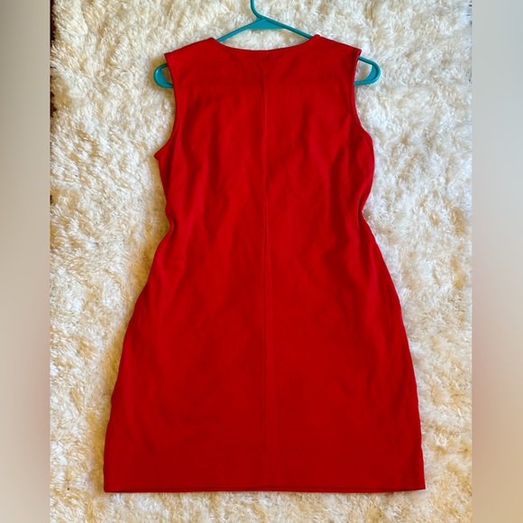 New York & Company Red Cotton Dress - Picture 6 of 6